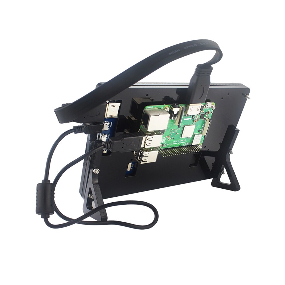7 inch LCD Display Touch Screen Housing Bracket for Raspberry Pi 4/3B+/3B Acrylic Holder for 7 inch Raspberry Pi LCD RPI136