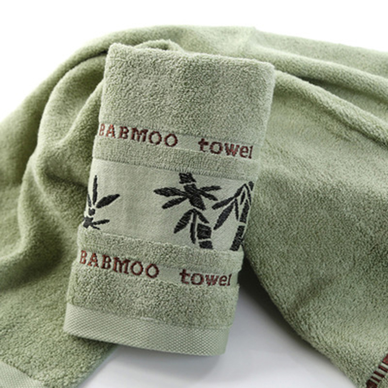 Zwarte Inkt Bamboe Jacquard Breedte Breken Dikke Hand Wassen Handdoek Zachte Beste Waarde Bamboe Handdoeken Voor Badkamer Producten
