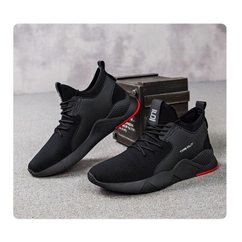 men's shoes for running fitness sneakers rubber wear - resistant non - slip mesh breathable outdoor casual shoes