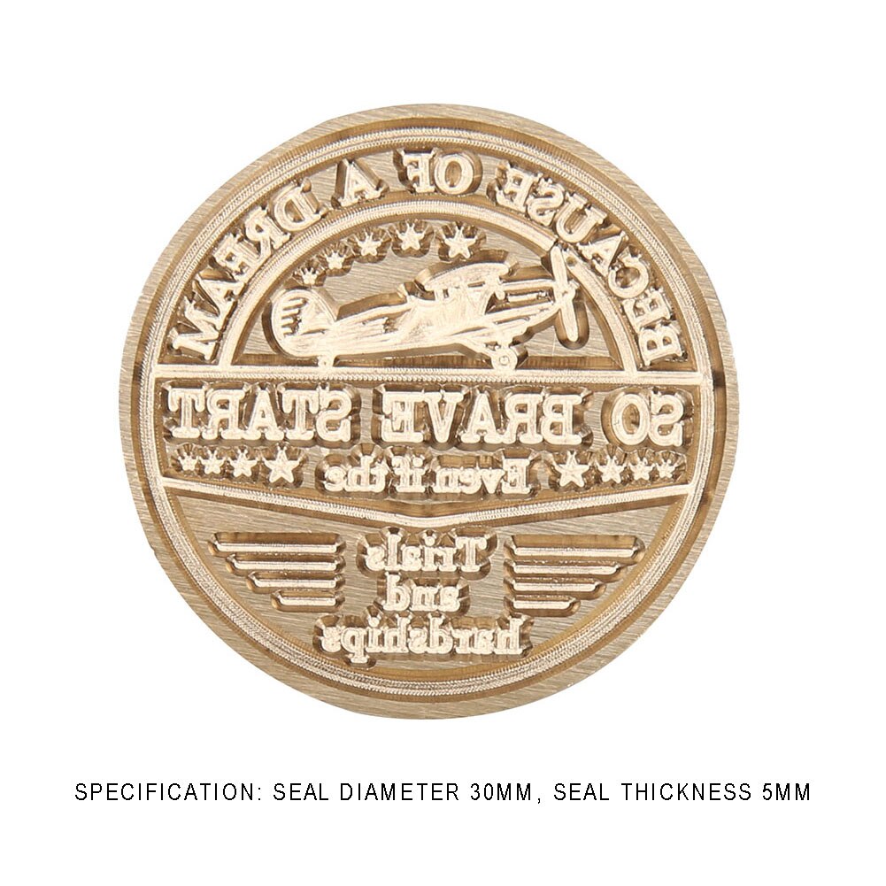 1PC Wax Seal Stamp Head Retro Wood Stamp Replace Copper Head Hobby Tools DIY Stamp Craft: B