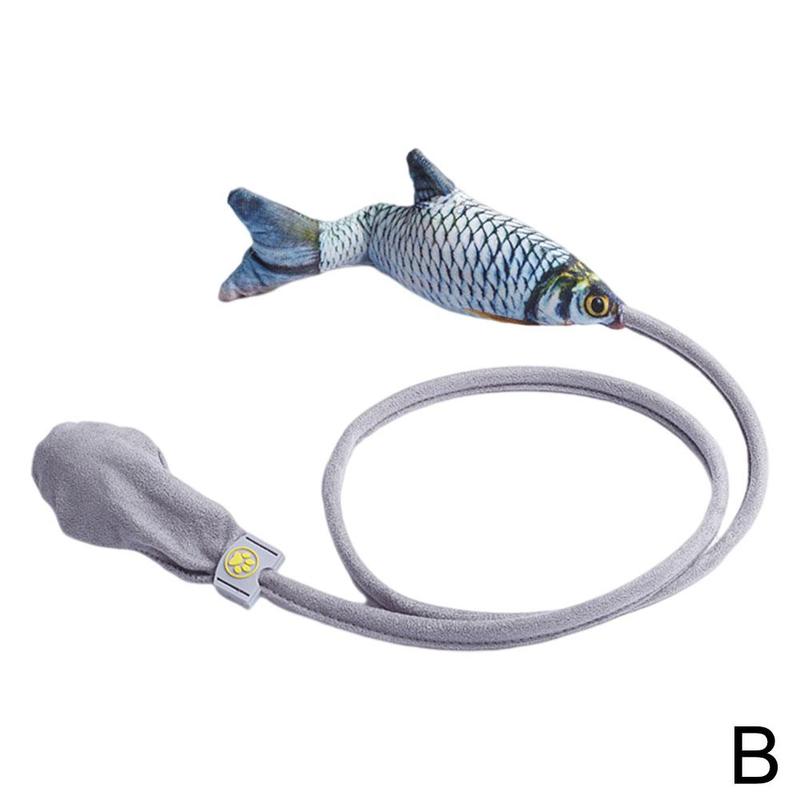 Cat Toy Moving Fish Toy for Cats Interactive Flopping Cat Kicker Fish Toy Dancing Wiggle Fish Catnip Toys: crucian carp