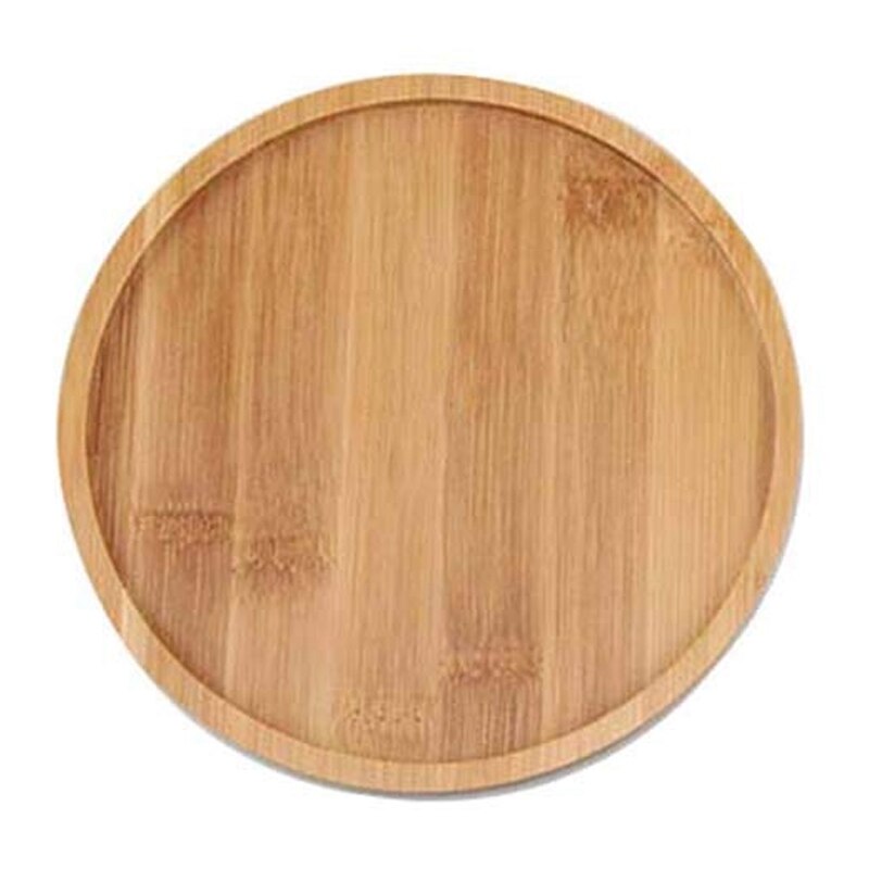 6.1 Inch Round Bamboo Plants Round Plant Saucer Plant Pot Tray for Indoor and Outdoor Plants