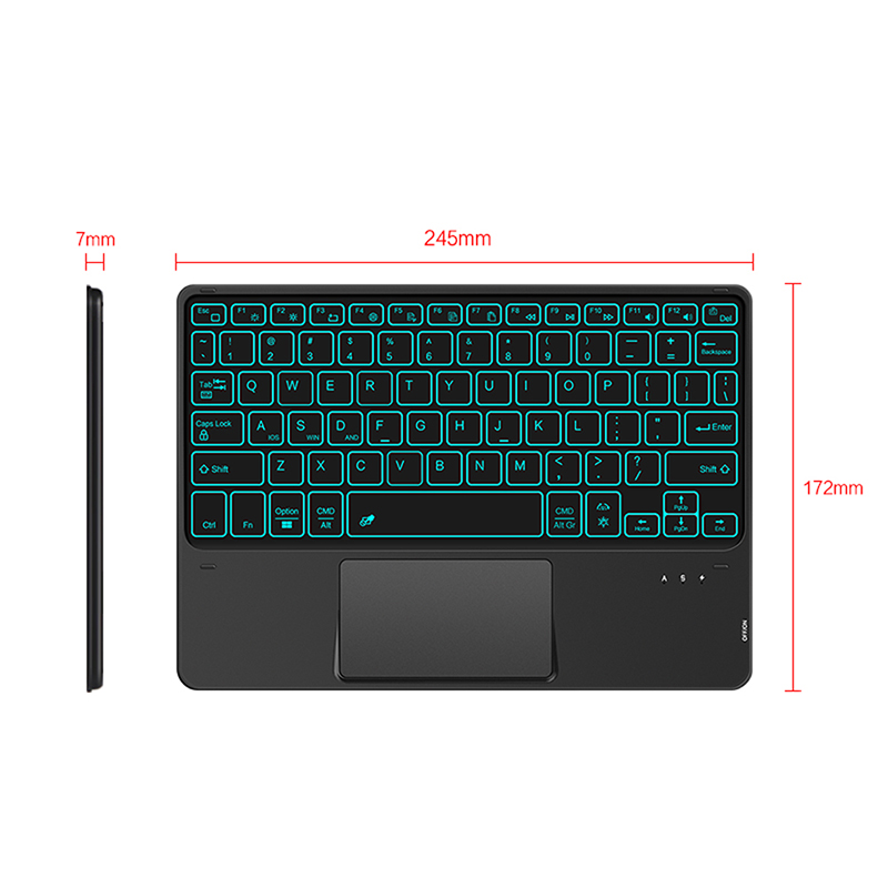 Bluetooth-Tastatur für Blackview Tab 18 Tab 18 16 15 13 12 11 10 pro 9 7 6 OSCAL Pad 8 Tablet Drahtlose Tastatur mit Touchpad