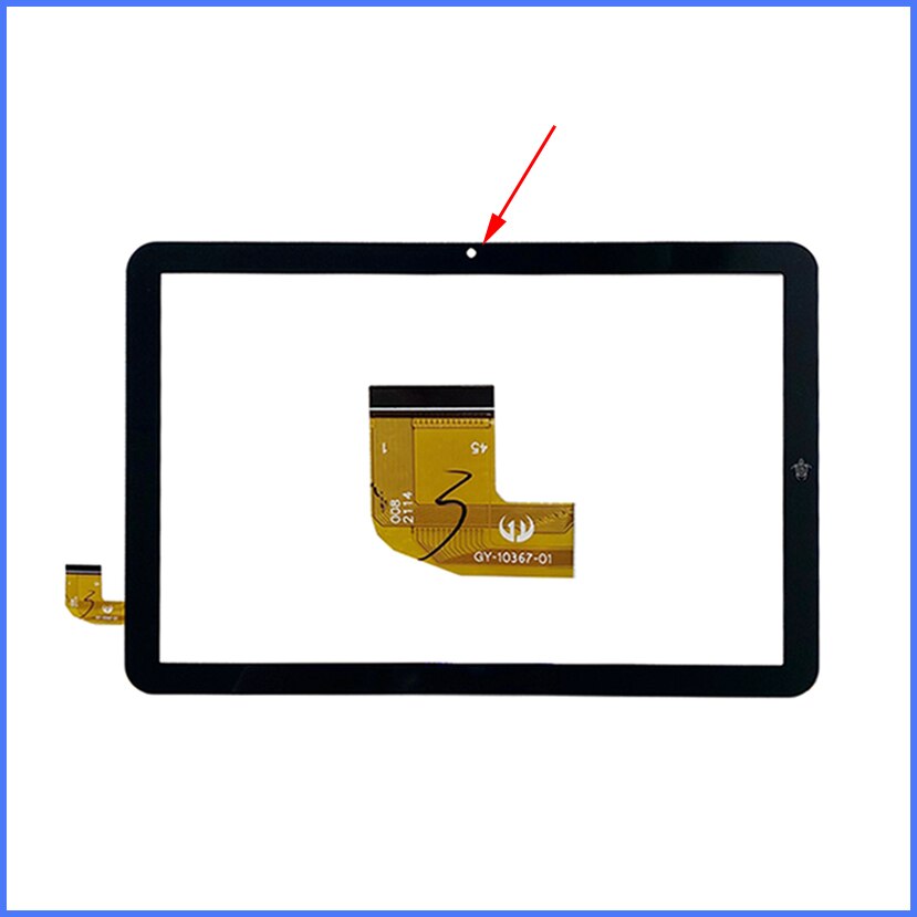 Tableta de GY-10367-01 de 10,1 pulgadas, digitalizador de pantalla táctil capacitiva externa, Sensor de Panel de repuesto, Phablet multitáctil,