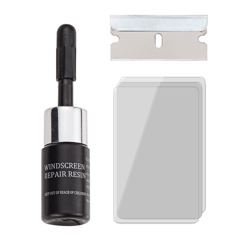 DIY Car Windshield Repair Kit Glass Windscreen Restore Repairing Tools Set Big Chip Crack Repairing Car Auto Kit: Black