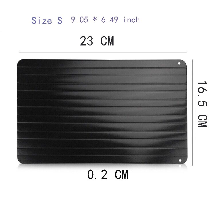Fast Defrosting Tray Thaw Frozen Food Meat Fruit Quick Defrosting Plate Board Defrost Kitchen Gadget Tool: Light Grey