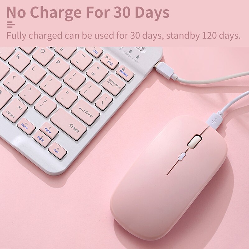 Per iPad tastiera e Mouse Combo tastiera Bluetooth Wireless Teclado per iPad Xiaomi Samsung Huawei Tablet Android IOS Windows