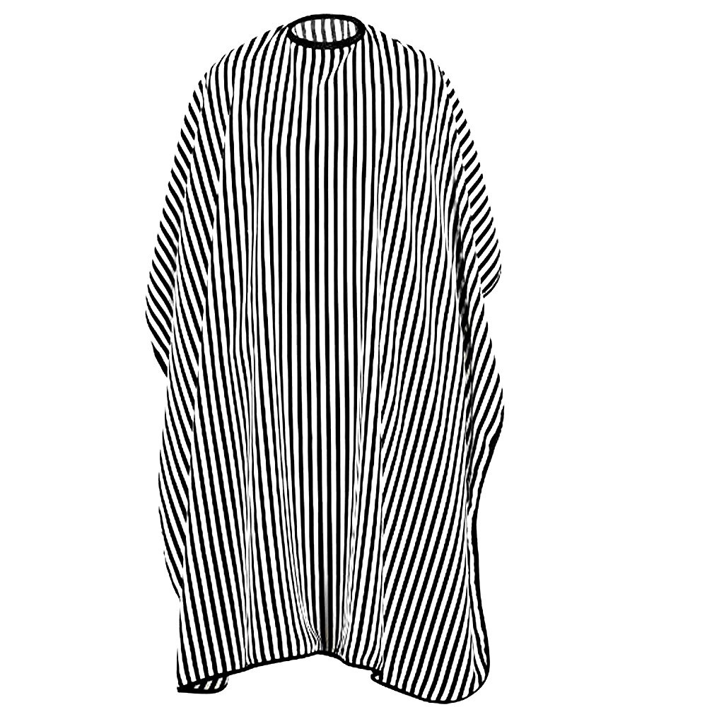 Verstelbare Zwarte En Witte Streep Snijden/Kappers Cape Kapper Haar Hairdressing Gown Kappers Haar Knippen Gown Kapper: B