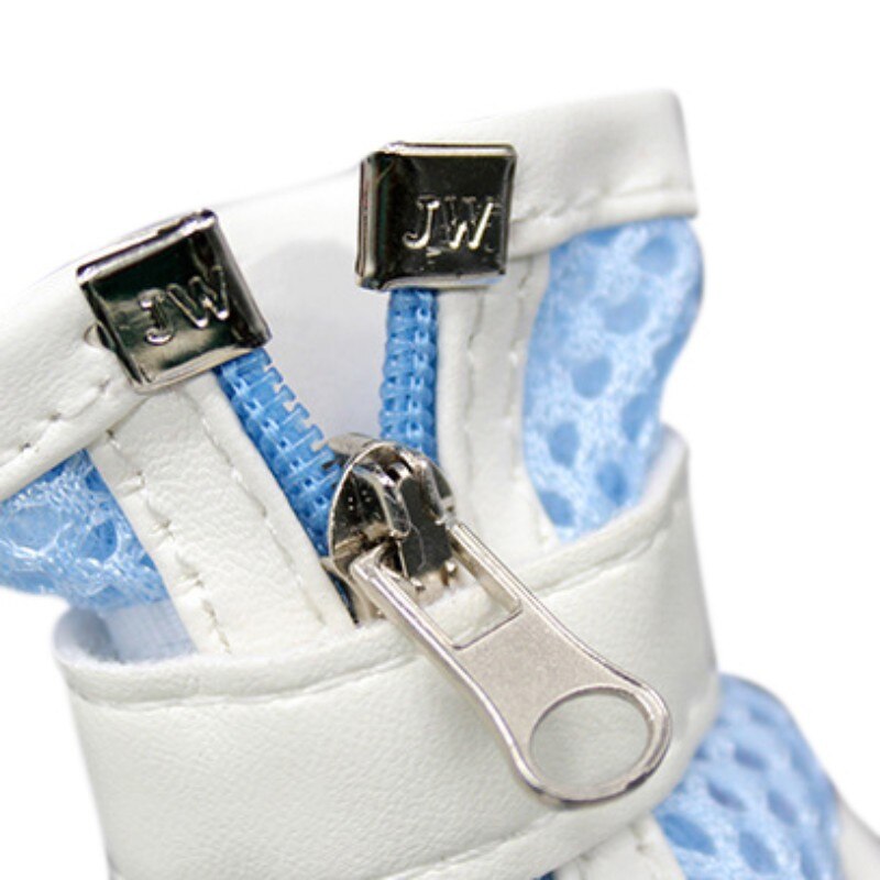 4Pcs Pet Dog Shoes Dog Booties Mesh Zipper Dog Shoes Puppy Sneakers Pet Sport Shoes For Small Dog Shoes /1