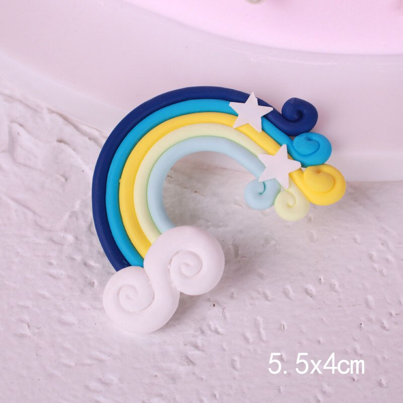 Feesttaart vlaggetjes cupcake kawaii kinderen diy decoraties ster regenboog verjaardag wolk bruiloft babyshower taarttopper: 3
