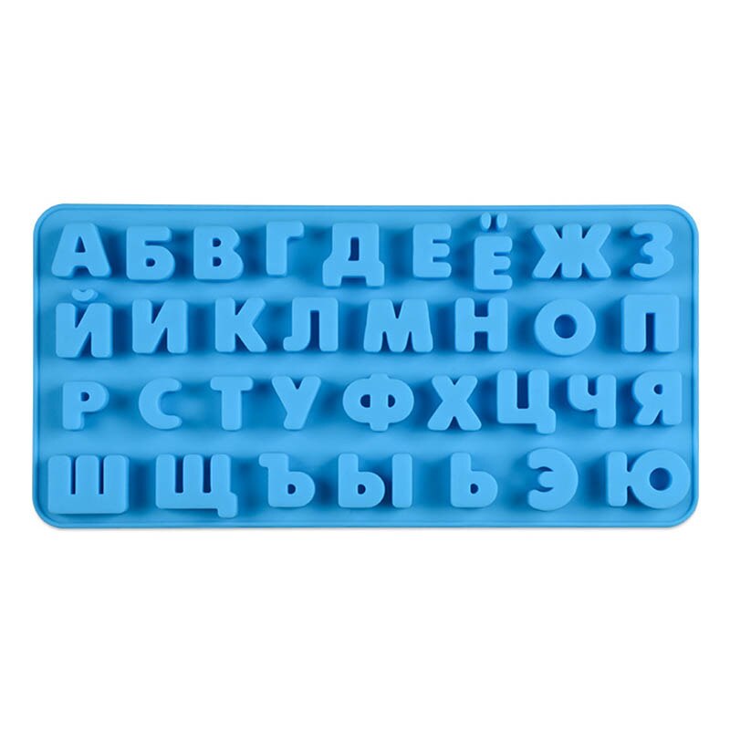 Moldes de arcilla para dulces 3D, herramientas de decoración de pasteles, molde de silicona, letras del alfabeto, mayúsculas, letras minúsculas