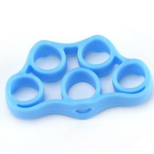 5 löcher Hand Griff-stärkungsmittel Finger Bahre Gitarre Klavier Festigkeit Trainer Finger Expander ÜSpund Trainer: Blau