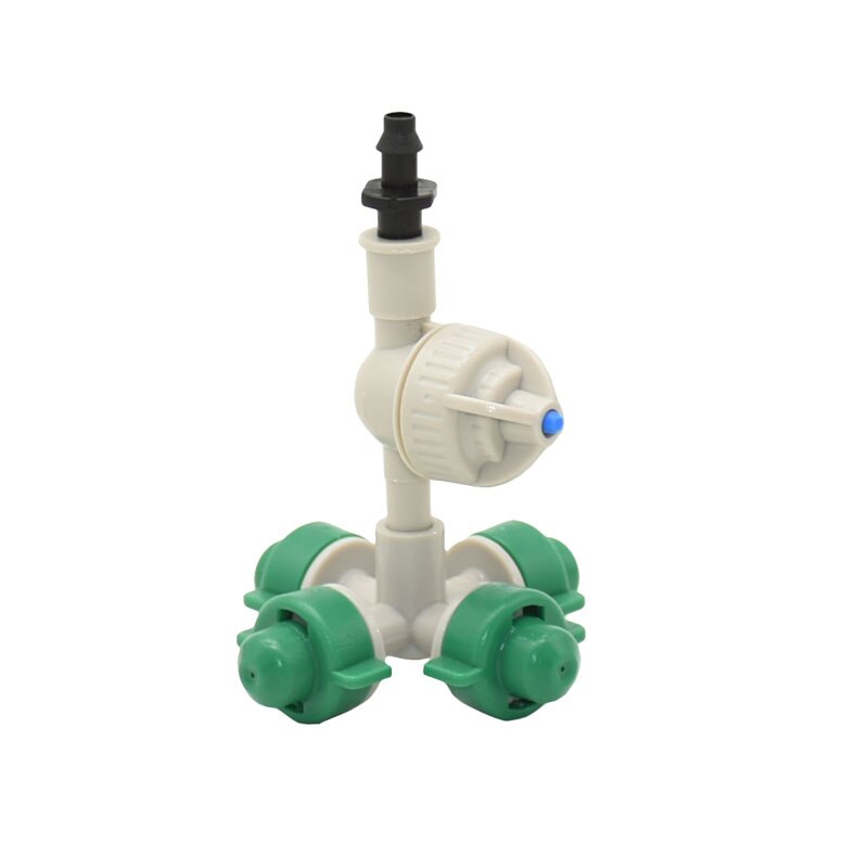 Hanging mist sprinkler Cross anti drip misting nozzle With barbed connector Misting Sprinkler For Greenhouse irrigation 50set: Default Title