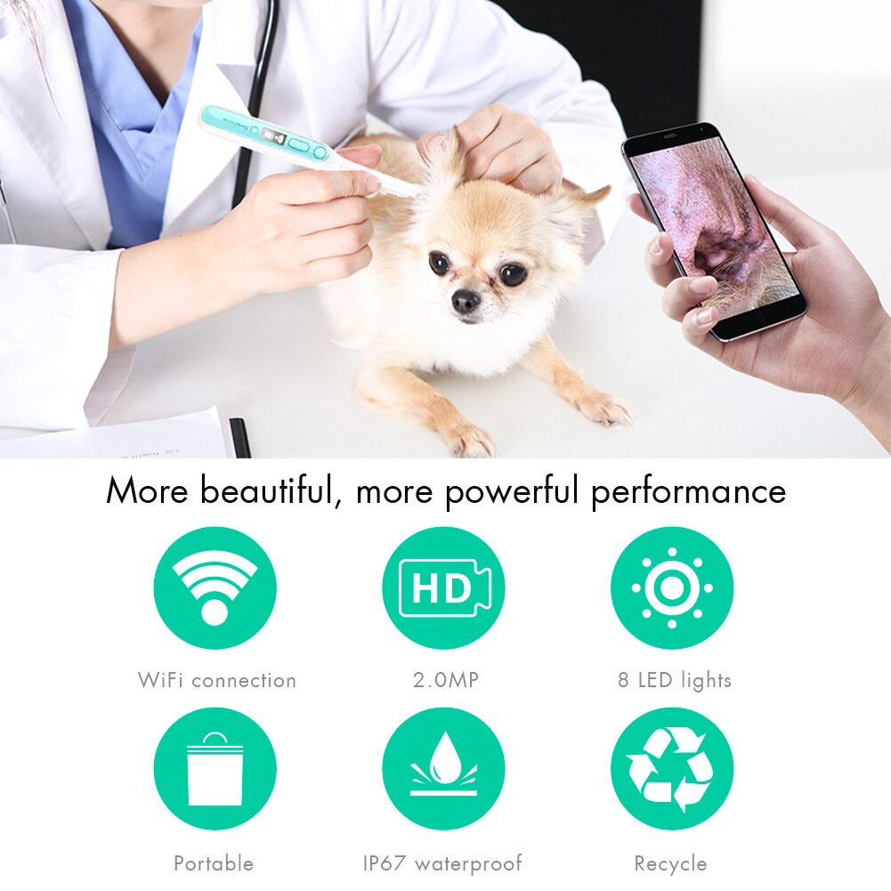 Wifi Draadloze Intraorale Camera Hd Led Licht Tanden Inspectie Endoscoop Tandarts Oral Video Tools Voor Iphone Android