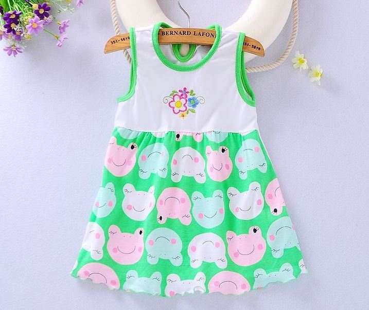 1-3 t vestido da menina do bebê sem mangas infantil meninas vestido de verão estilo princesa algodão roupas vestido de bebê meninas roupas