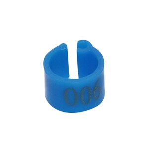 Binnendiameter 6Mm Duif Been Gevogelte Duif Vogel Papegaai Clip Ringen Band Voetring Duif Levert NO.001 ~ 100 1000 Stks/zak: Blue