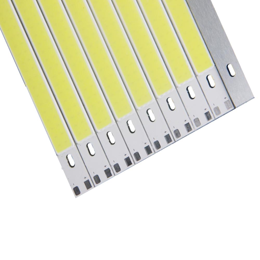 [allcob] led cob 200*10mm 12v 10w varm natur hvid blå rød grøn gul til billys gør-det-selv cob led strip bar pære lyskilde