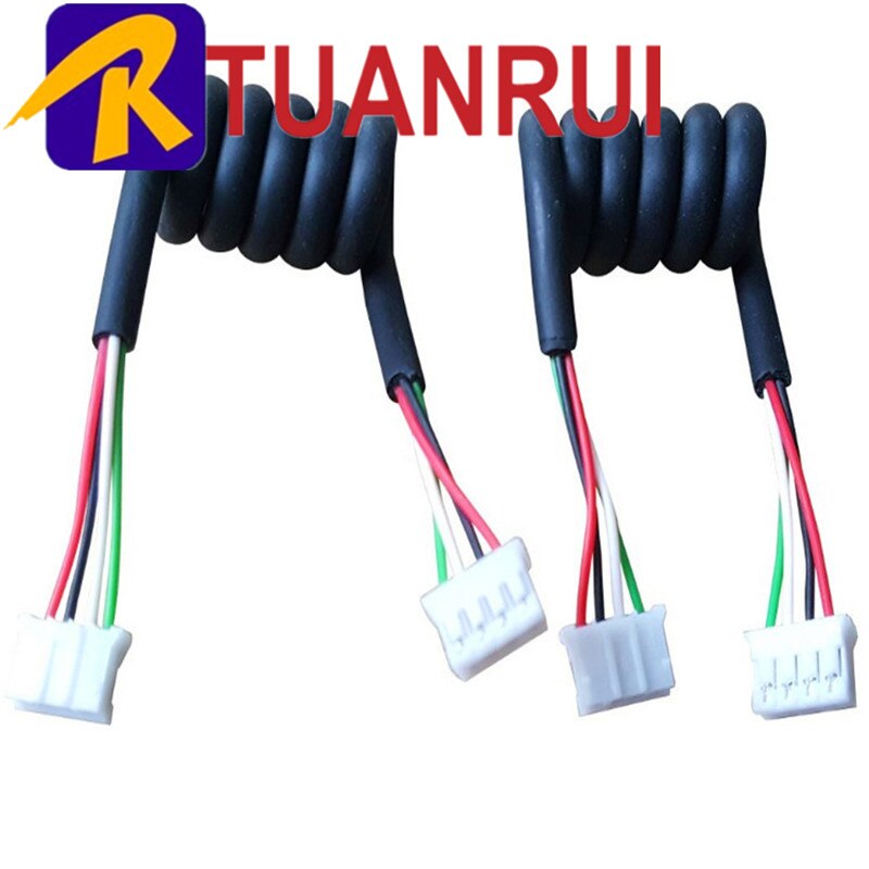 3 Core Spring Wire Spiral Electric Cable 0.5 Square 2.5 m 5 m 7.5 m Black Power Cord Extensible Wire