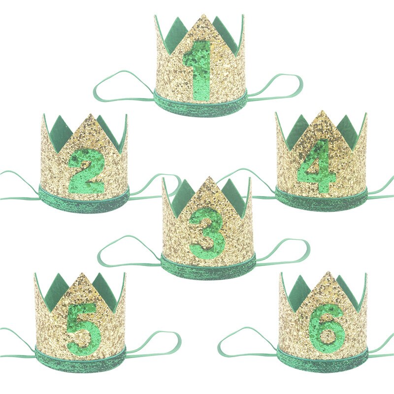 Chapeau d&#39;anniversaire pour enfants, 1 2 3 4 5 6 ans, 1 pièce, bandeau couronne de fête de 1er 2e 3e anniversaire, Prince Baby Shower, accessoires pour cheveux