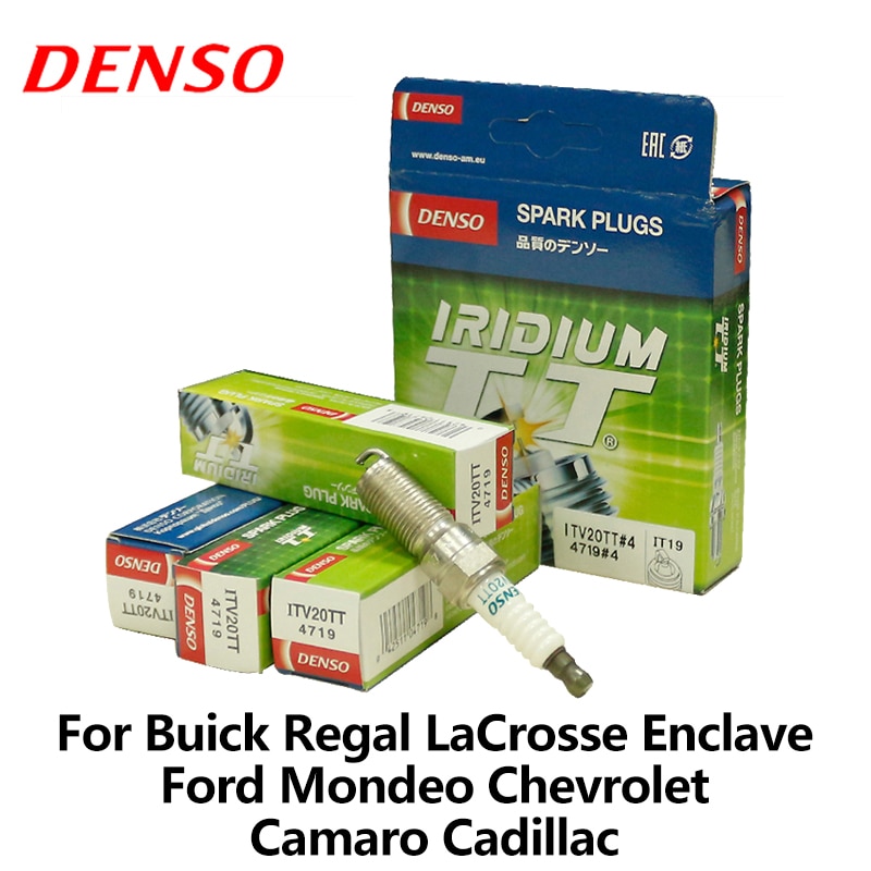 4 Stuks/set Denso Auto Bougie Voor Buick Regal Lacrosse Enclave Fiesta Focus Ecosport Mondeo Chevrolet Camaro Iridium ITV20TT