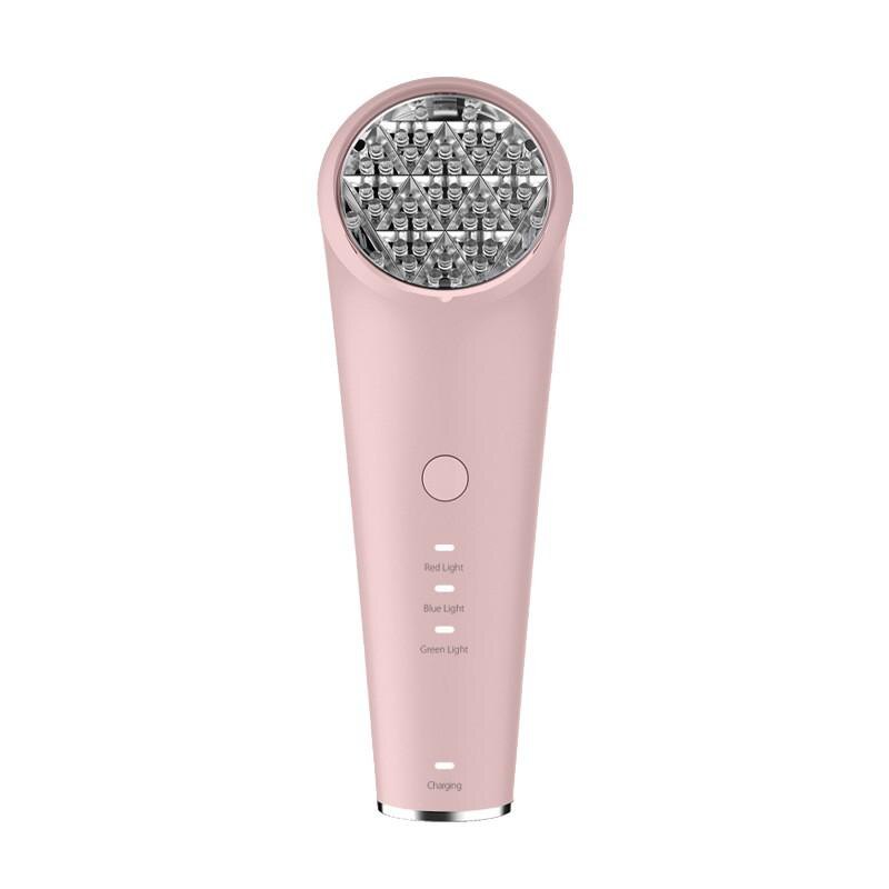 Photon thérapie par la lumière outils de soins de la peau électrique visage Led Machine de beauté éclaircissante tache de rousseur acné enlèvement peau resserrement dispositif: Pink