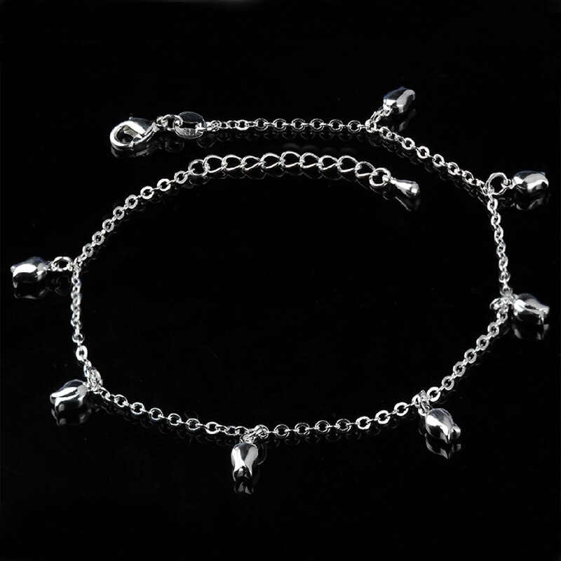 Silver Bohemian Anklet Beach Foot Jewelry Leg Chain Butterfly Dragonfly Anklets For Women Barefoot Sandals Ankle Bracelet feet: S03845