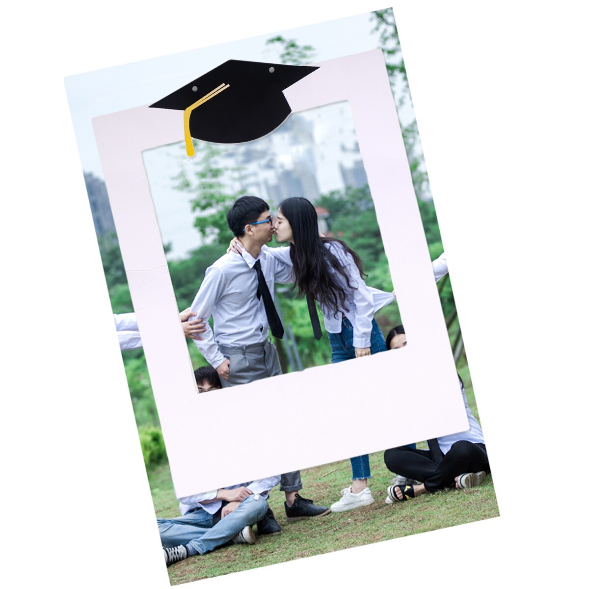 Hand-Held Bachelor Cap Photo Frame Photo Props Graduation Ceremony Graduation Party Decoration Photo Booth Frame