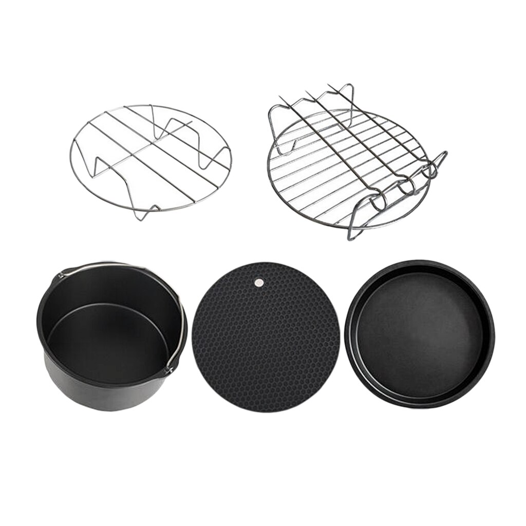 Replacement Air Fryer Frying Dish Baking Pan Rack Tray make french fries, a pizza or pancakes Assorted Accessories