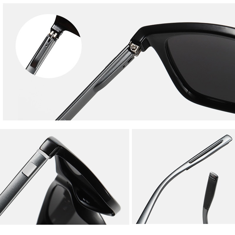 Gafas de sol polarizadas de aluminio y magnesio para hombre, lentes de sol masculinas para pescar, hacer senderismo, acampar, deportes, conducir, 387