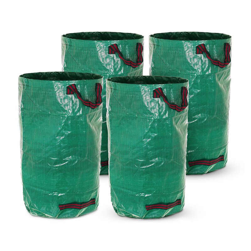 duża rozmiar 120/272/300/500L wielokrotnego użytku ogród worek na śmieci liść worek kosz na śmieci składany ogród odpadów kolekcja pojemnik worek robić przechowywania: 60L