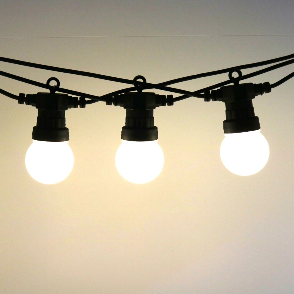 10/20 LED G50 Waterproof Outdoor String Lights Incandescent Edison Bulbs Create Bistro Ambience On Your Patio - Commercial Grad