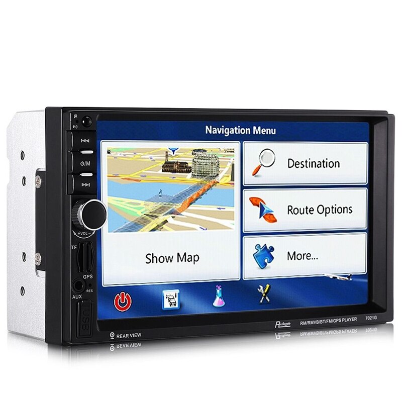 7021G 7.0" HD 2 Din Car Stereo MP5/WMA Player GPS Navigation Handsfree FM