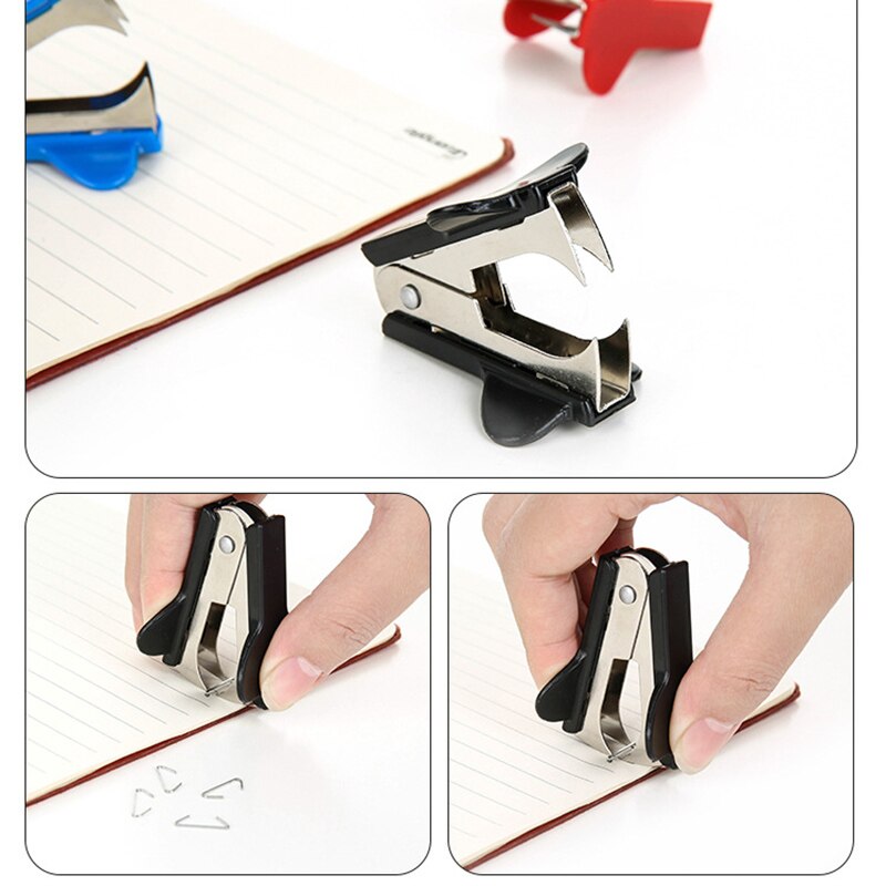 6 Pcs Mini Staple Remover Extra Breite Edelstahl Backen Büro Liefert UY8