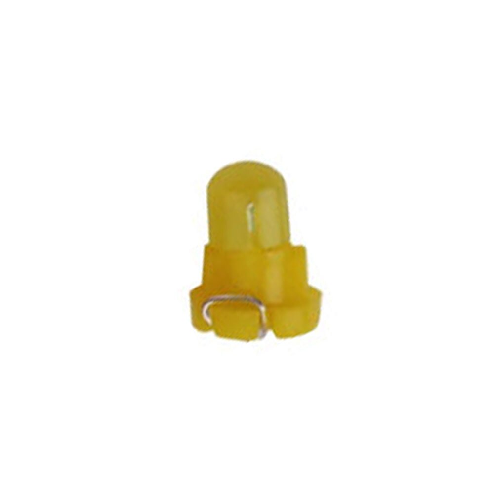 10PCS Car Interior Light T3 Wedge LED Auto Instrument Bulb 12V Automobiles Air Conditioner and Push-Button Bulbs: 10pcs yellow