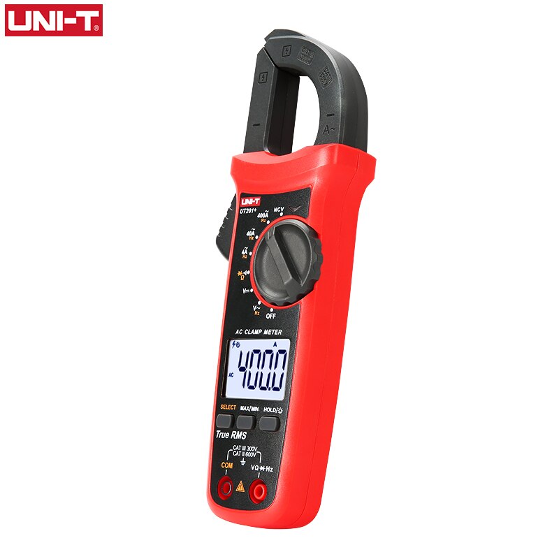UNI T UNI-T Digital Clamp Meter AC DC Current Amperimetro Tester Clamp Multimeter Resistance Frequency UT201+ UT202+ UT203+
