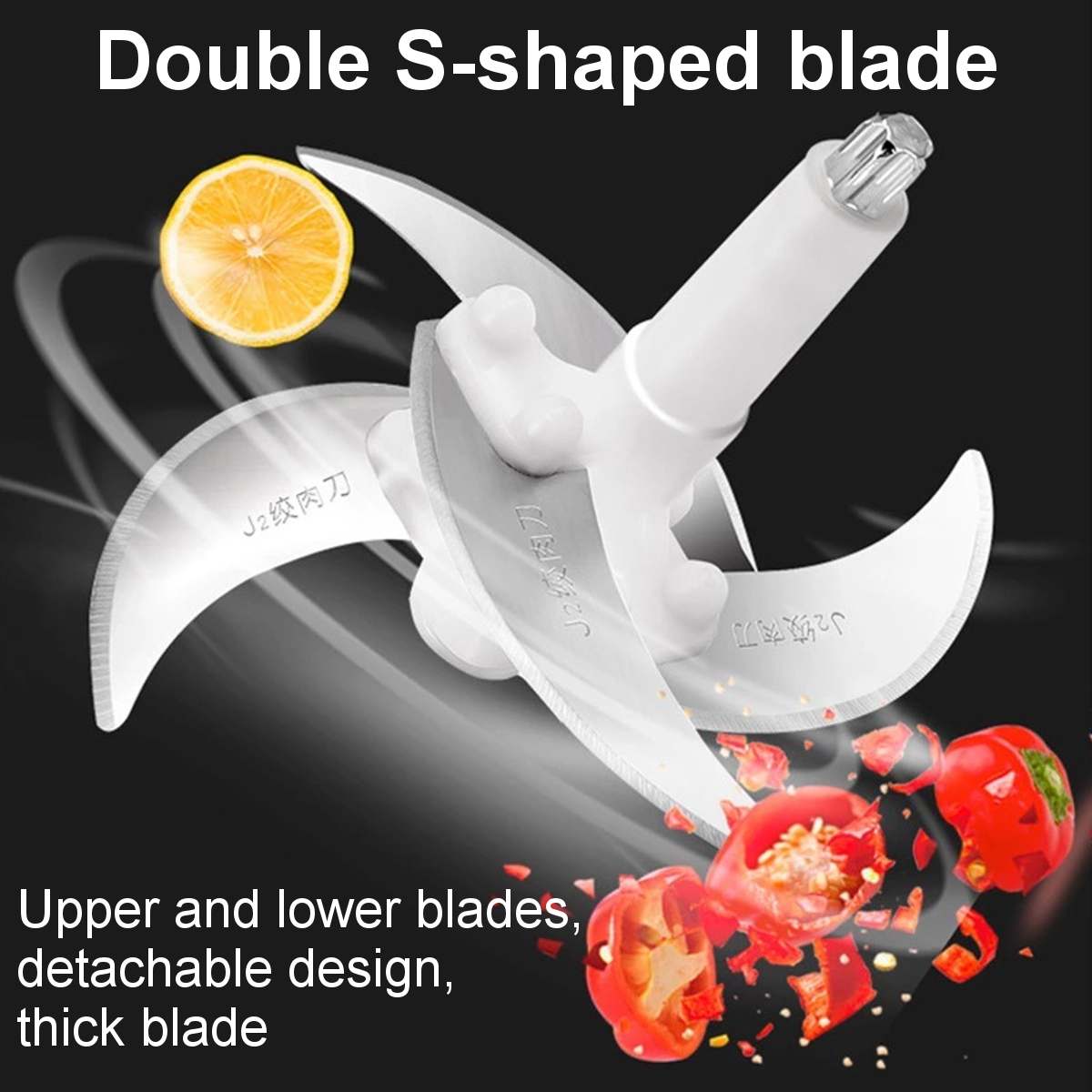 TWO SPEED 220V Stainless Steel Meat Grinder 3L Stainless Steel Meat Grinder Chopper Electric Automatic Mincing Machine Blue