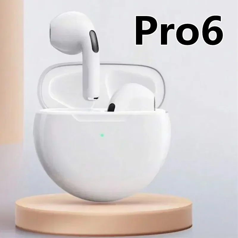 Profi 6 TWS Bluetooth-Kopfhörer für iPhone, kabelloses Bluetooth-Headset, Ohrhörer mit Geräuschunterdrückung und Mikrofon, Profi6 kabellose Kopfhörer
