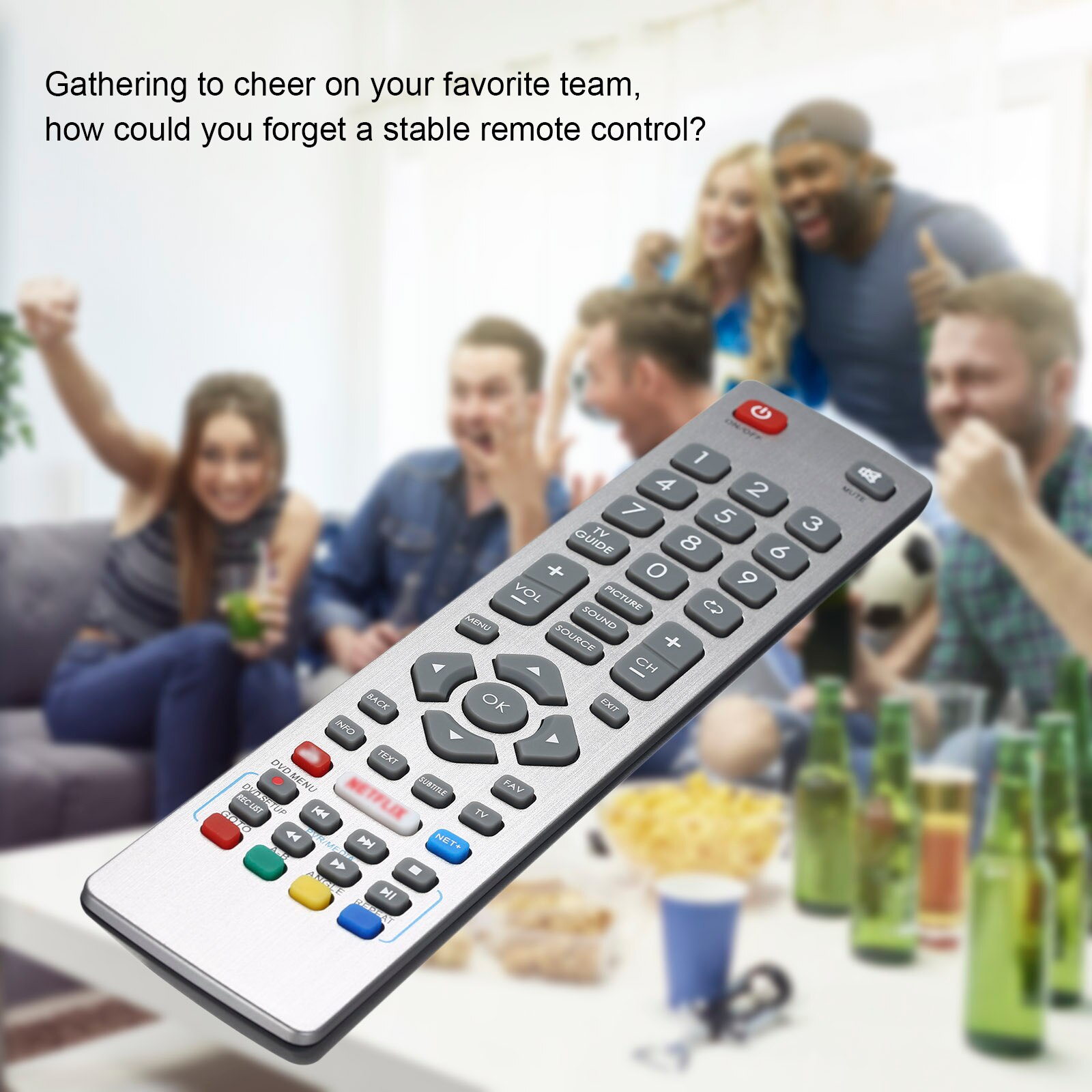 Replacement TV Remote Control for Sharp Aquos Remote Controller Smart Replacement for LC-40FG5342E LC-40UG7242K LC-40UI7552K