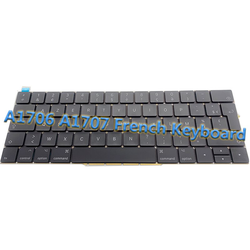 Original A1708 French Keyboard for Macbook Pro 13" A1706 A1707 A1989 A1990 A2179 A2141 A2251 A2289 A2337 A2338 FR Keyboard