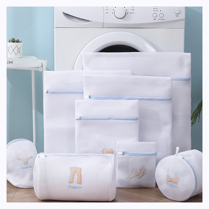 Mesh Laundry Bag Wash Bags Polyester Laundry Basket Laundry Bags for Washing Machines Mesh Bra Underwear Laundry Bag Supplies