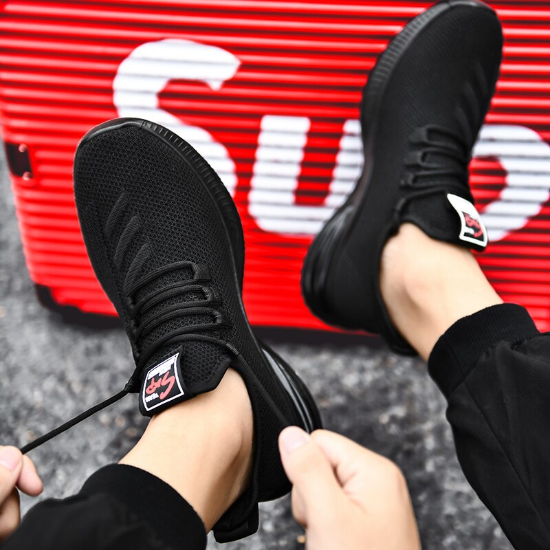 Pu læderbare mænd sko afslappede mænd sko billige mænd sneakers sorte åndbare sko herre sneakers zapatillas hombre