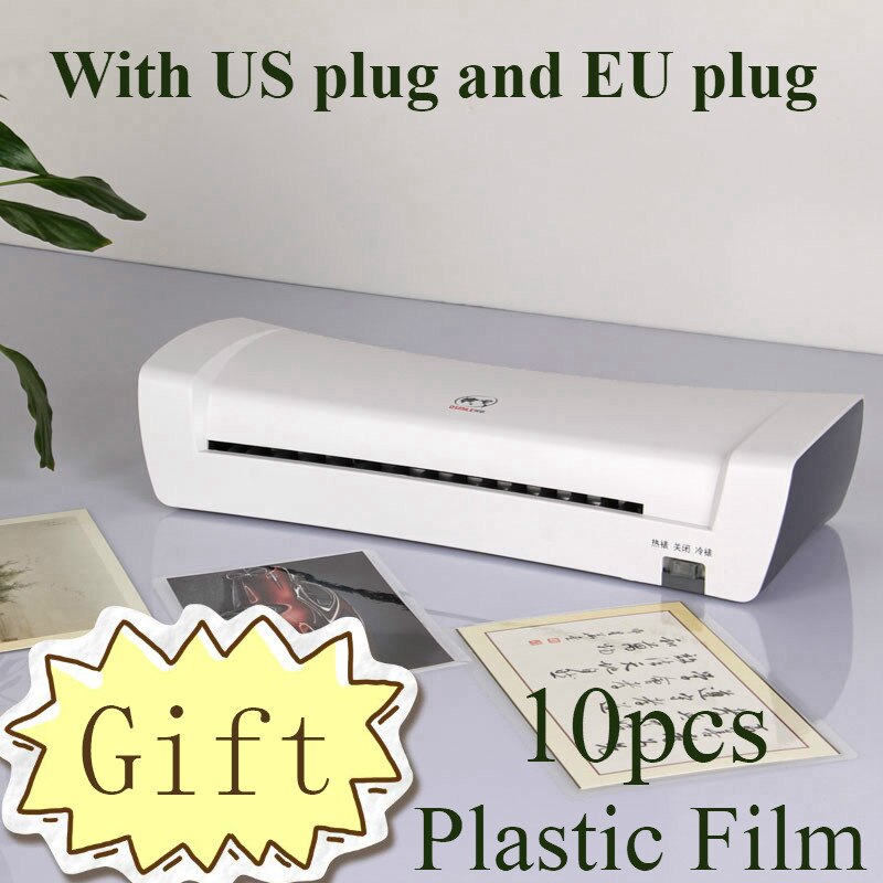 Plastificadora térmica para oficina, máquina laminadora en frío y para embalaje de documentos A4, rollo de película de plástico para fotos
