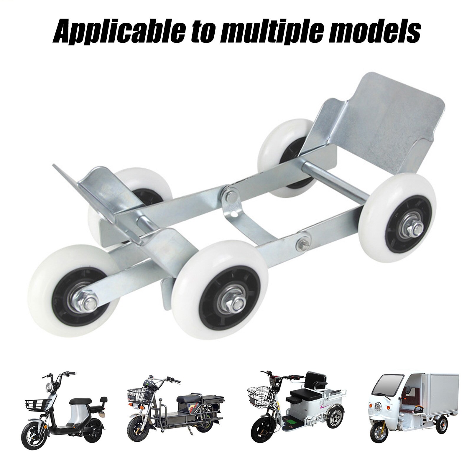 Tire Skates Motorcycle Tire Dolly With 5 Wheels Burst Tire Self-rescue Trailer Booster Flat Tire For Electric Scooters Tricycles