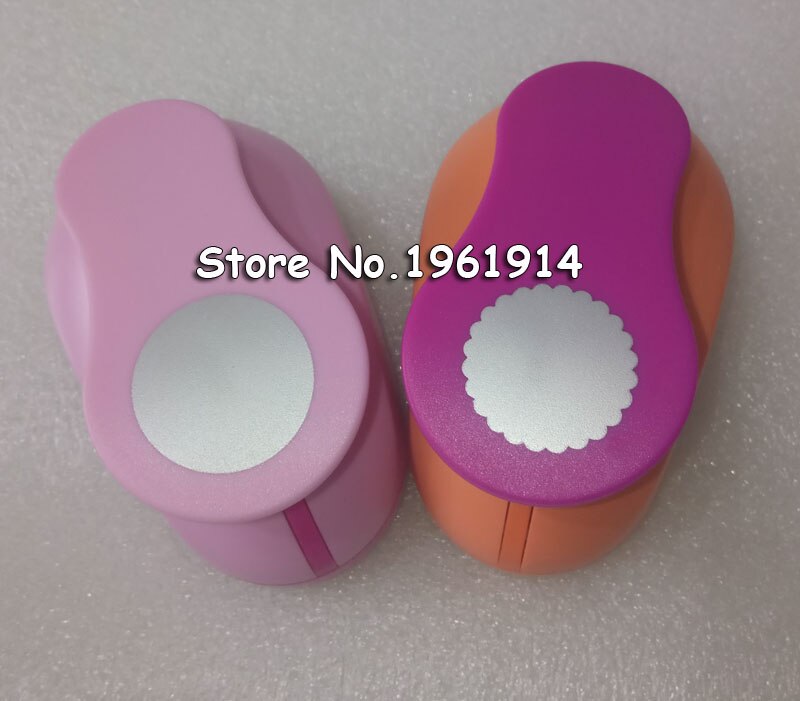 2 uds (2,5 cm) ronda onda de forma circular perforar conjunto punch craft Scrapbooking la escuela perforador de papel troqueladora para goma eva