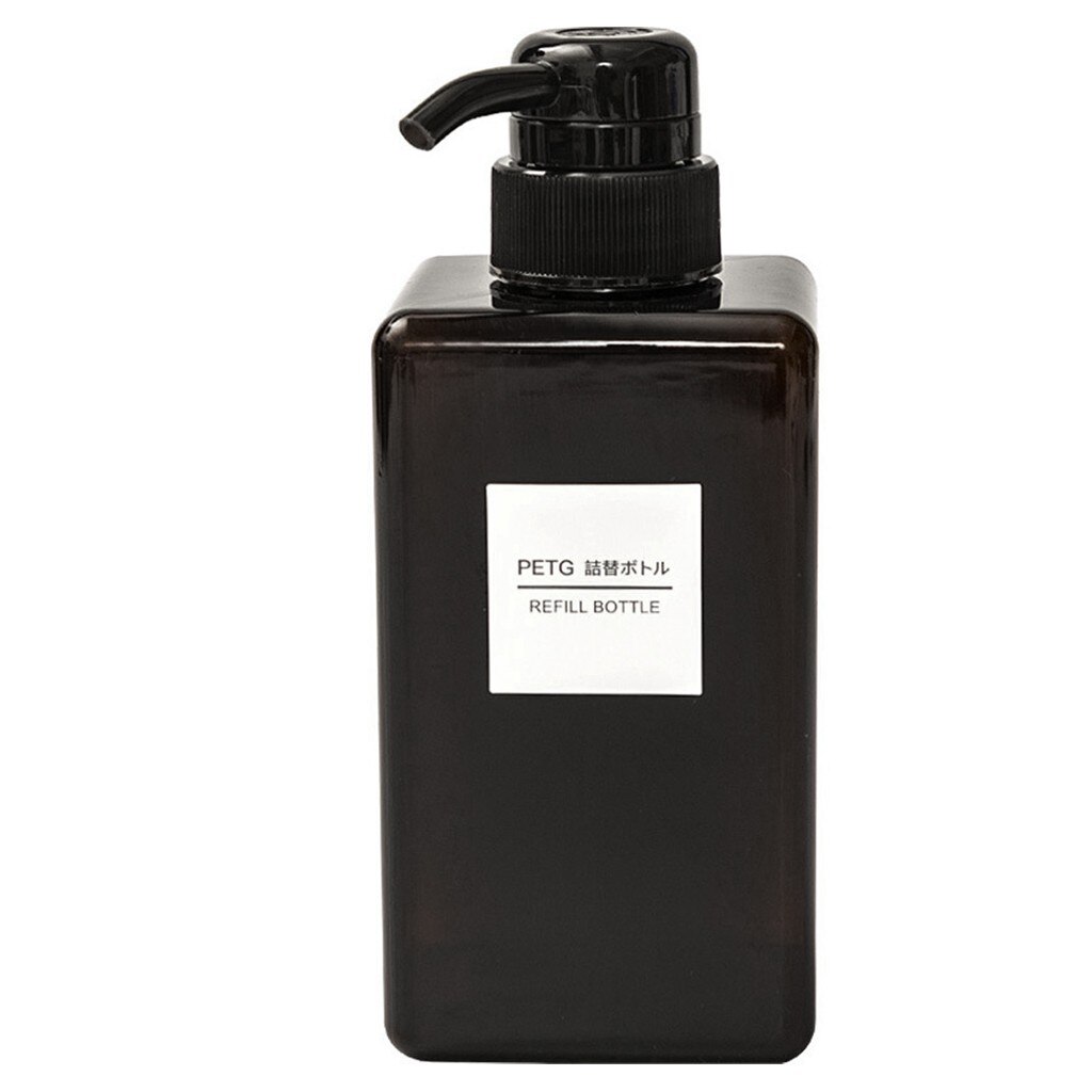100Ml Zeep Fles Bruin Douchegel Hervulbare Flessen Badkamer Accessoires Shampoo Conditioner Lotions Druk Dispenser Fles