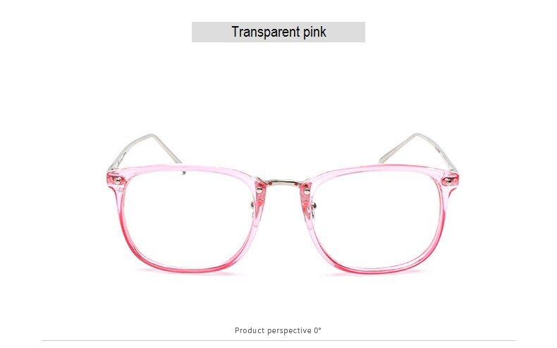 Oval Glasses Frame Women Vintage Myopia Eyeglasses Frames Clear Lens Eye Glasses Frame for Men Optical Spectacle Frame: Transparent pink