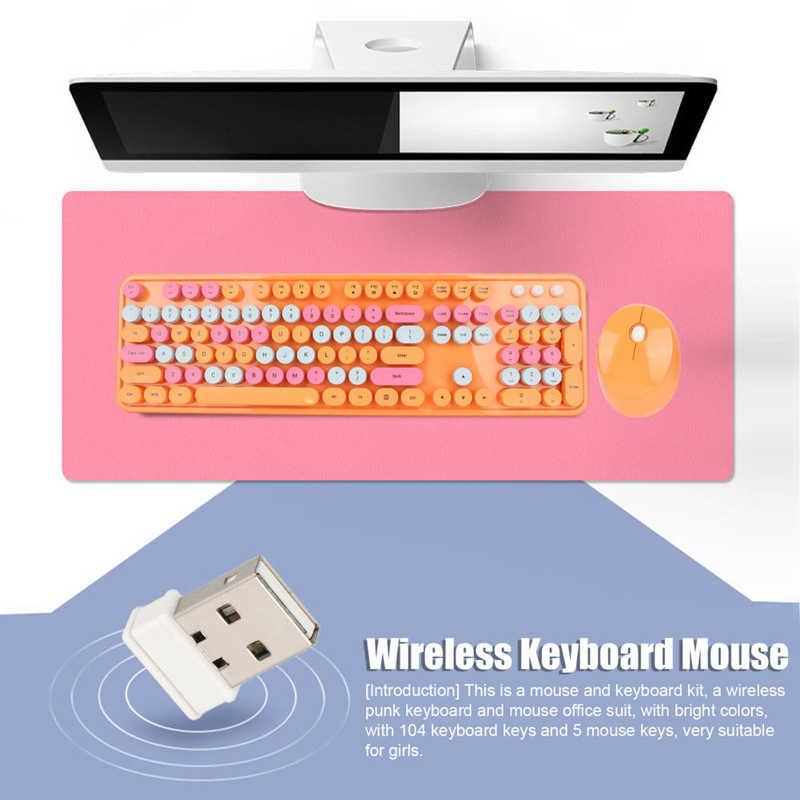 Ufolet USB-toetsenbord en muis met 102 toetsen en stille respons, pc Ufolet USB-toetsenbord en muis met 102 toetsen en stille respons, pc