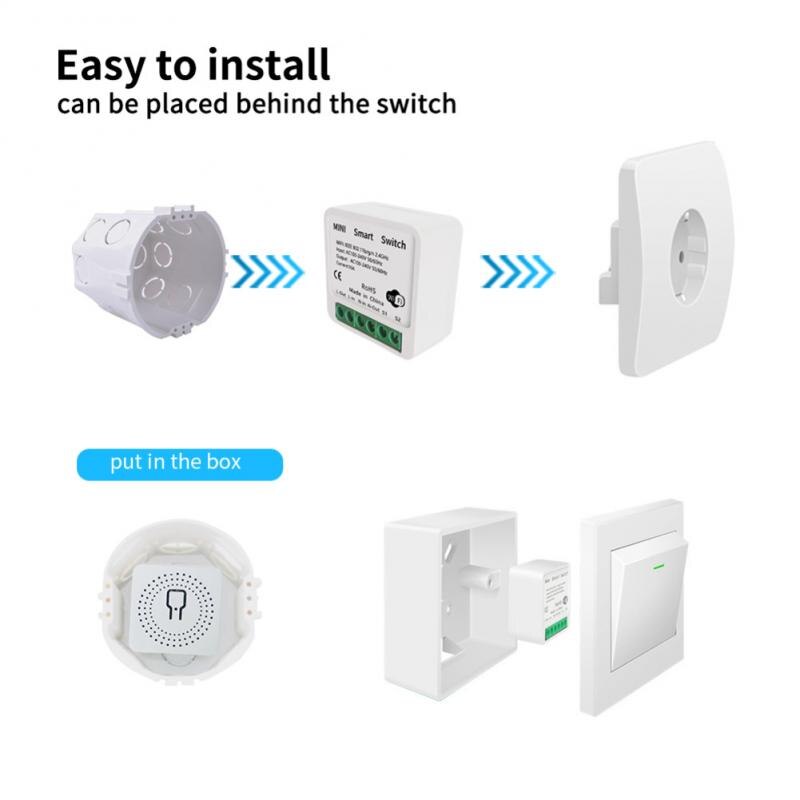 Cozylife – Mini interrupteur intelligent Wifi, 16a, commande vocale, compacte, simple, double, On-off, fonctionne avec Apple Homekit