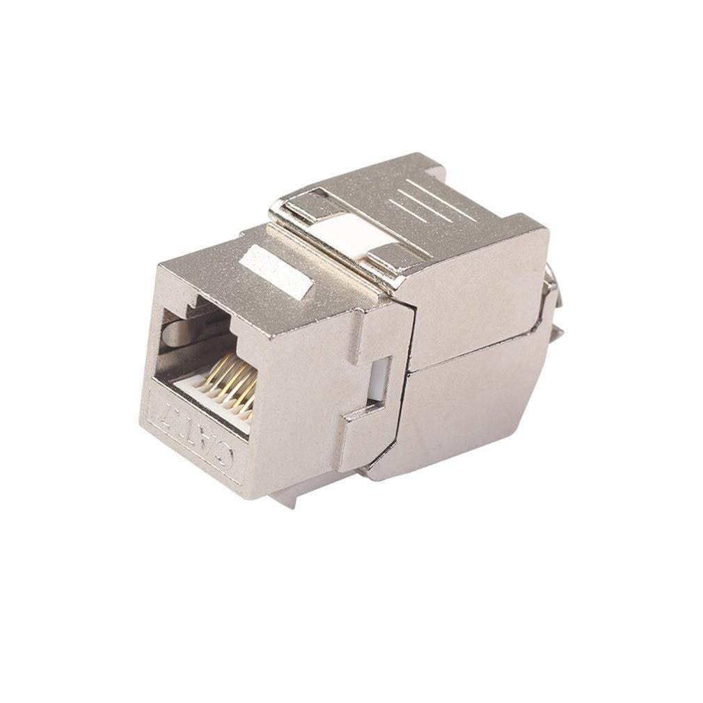 ネットワークRJ45 Cat6 Cat7キーストーンジャックモジュール360度フルシールドRJ45ソケットにlsaツール-送料終了: CAT7 10 Gigabit