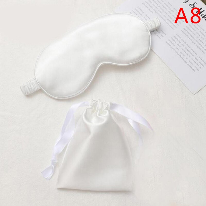 Zijden dubbelzijdige schaduw slaapmasker slaapmasker ooglapje blinddoeken slaapmasker gezondheidsschild slaapmasker: A8